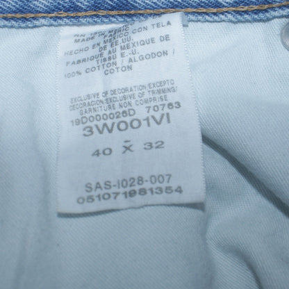 Wrangler RIGGS Workwear Men's Blue Denim Jeans 40x32 Relaxed Fit