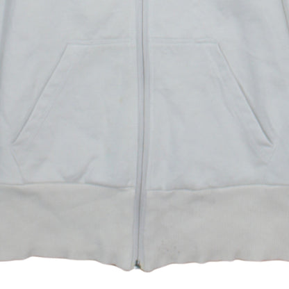 Girls UK Size M adidas White Full Zip Hoodie