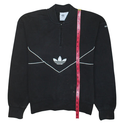 Womens UK Size S adidas Black Pullover Sweatshirt