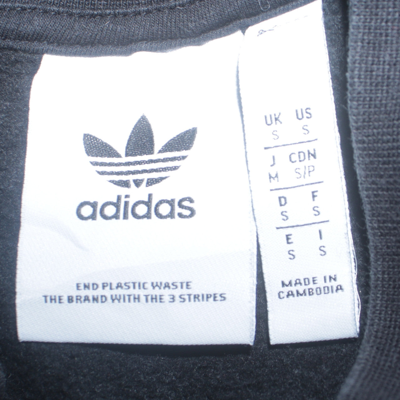 Womens UK Size S adidas Black Pullover Sweatshirt