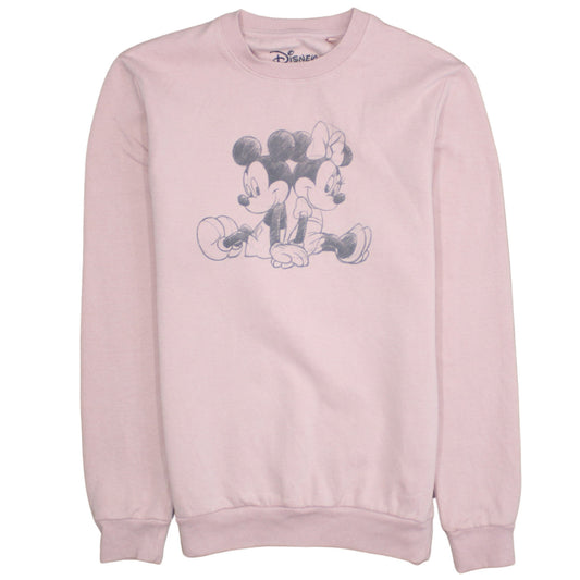 Womens UK Size M Disney Pink Pullover Sweatshirt