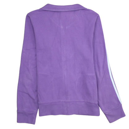 Womens UK Size 14 adidas Purple Full Zip Sweatshirt