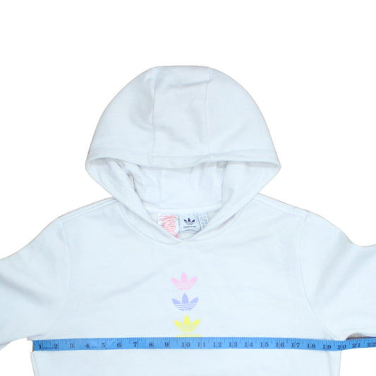 Teens UK Size 14 adidas White Pullover Hoodie