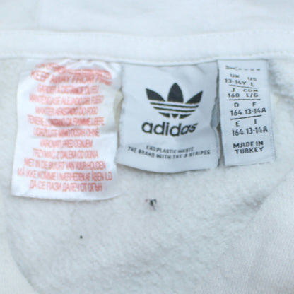 Teens UK Size 14 adidas White Pullover Hoodie