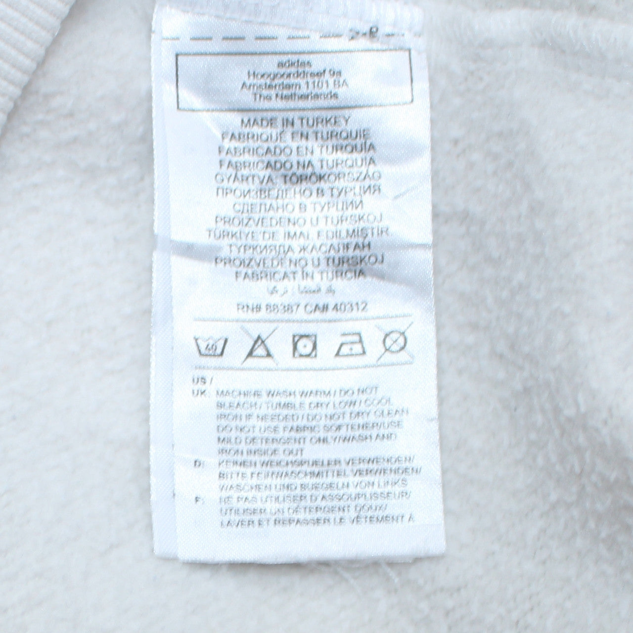 Teens UK Size 14 adidas White Pullover Hoodie