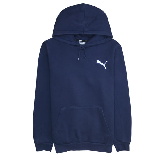 Mens UK Size S PUMA Blue Pullover Hoodie