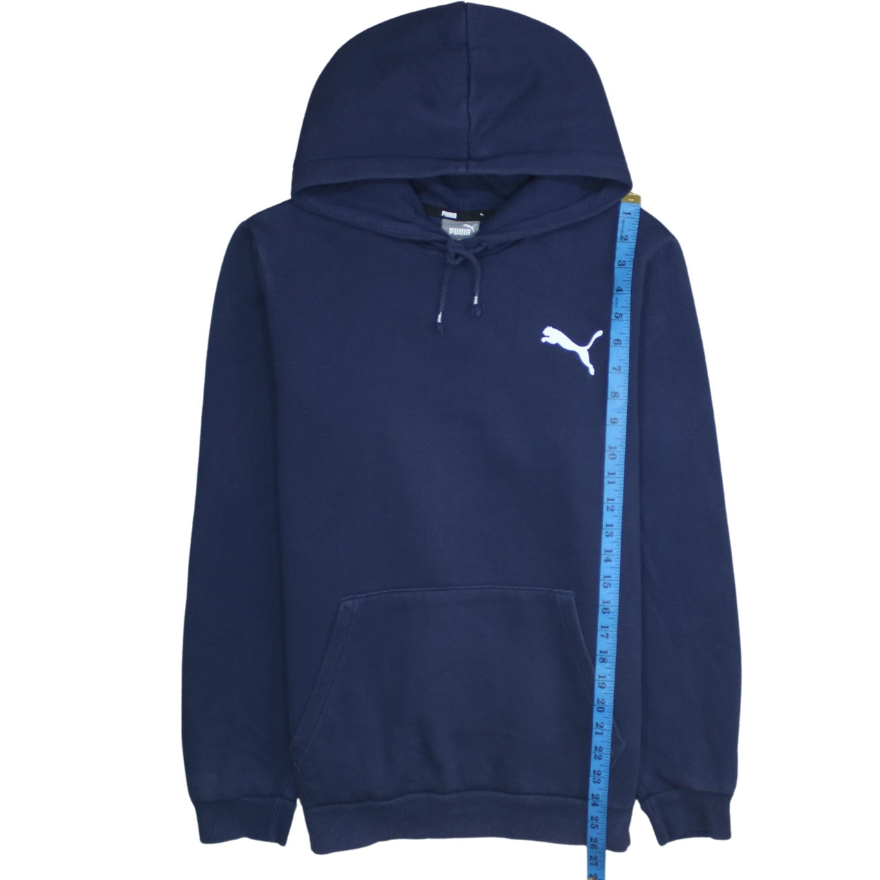 Mens UK Size S PUMA Blue Pullover Hoodie