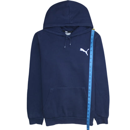 Mens UK Size S PUMA Blue Pullover Hoodie