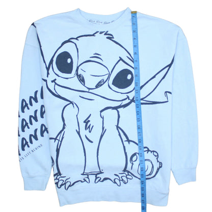 Womens UK Size S Disney Blue Pullover Sweatshirt