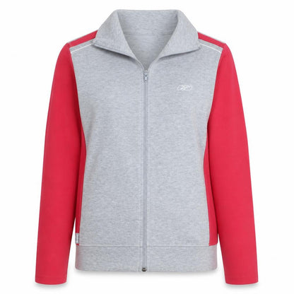 Womens UK Size L Reebok Grey Full Zip Sweatshirt