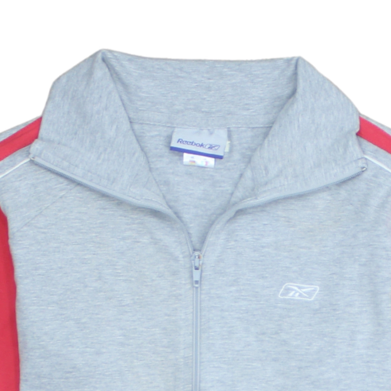 Womens UK Size L Reebok Grey Full Zip Sweatshirt