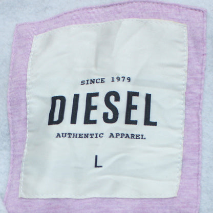 Womens UK Size L Diesel Grey Full Zip Hoodie