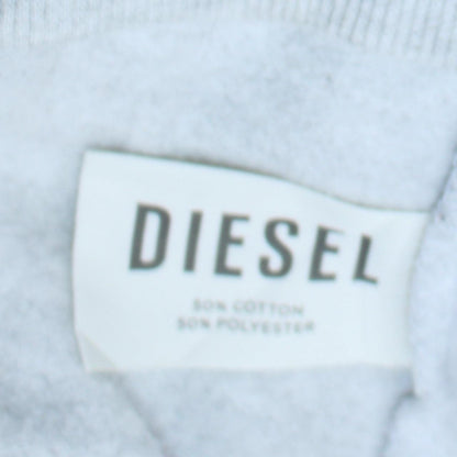Womens UK Size L Diesel Grey Full Zip Hoodie