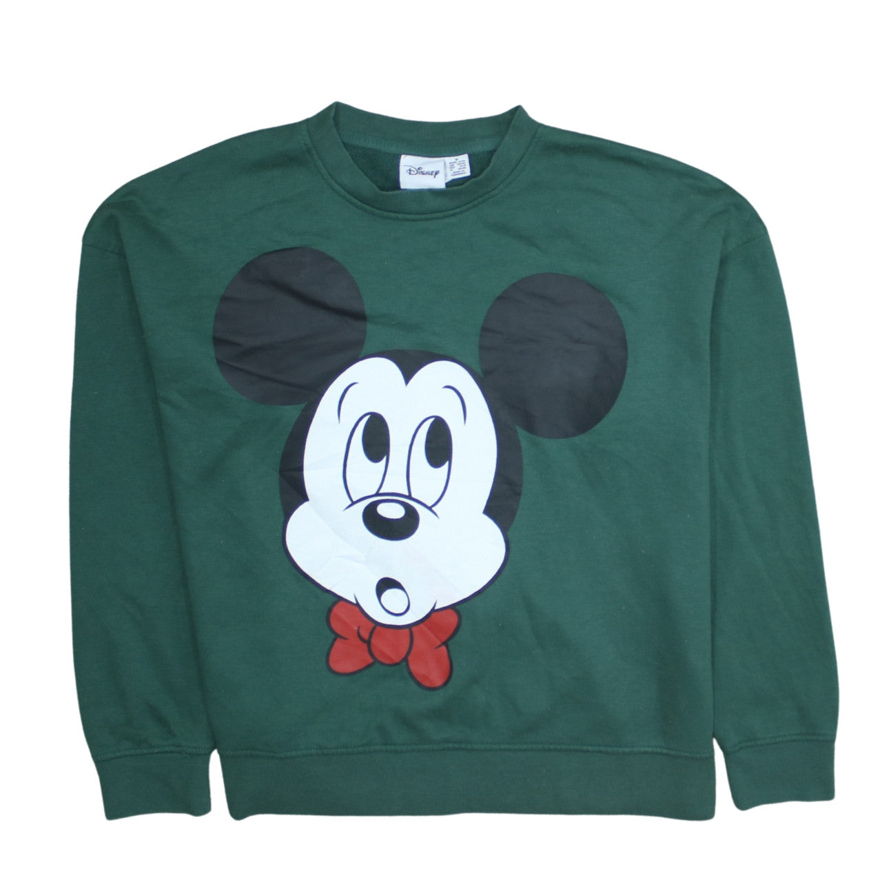Womens UK Size M Disney Green Pullover Sweatshirt