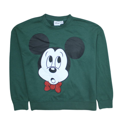 Womens UK Size M Disney Green Pullover Sweatshirt