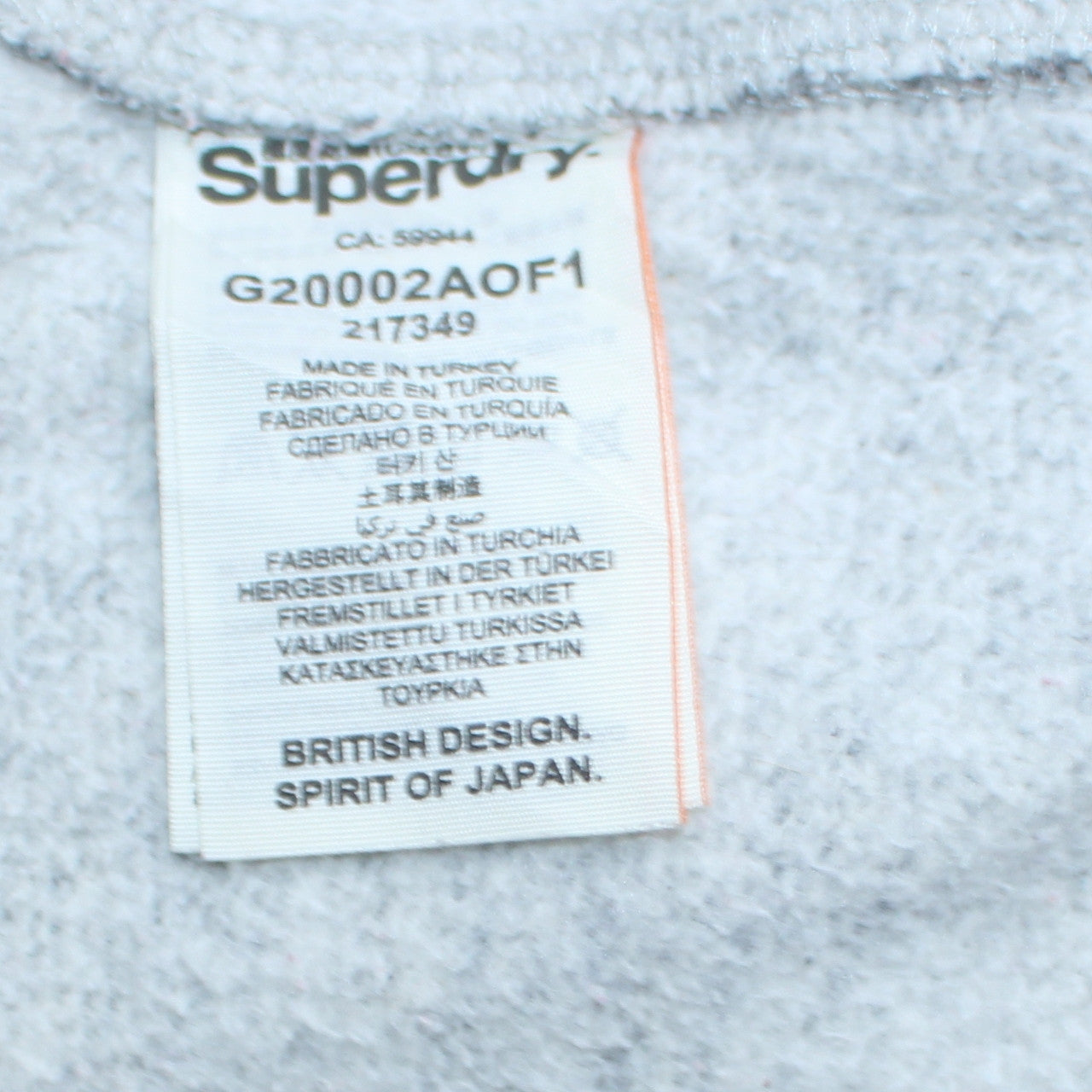 Womens UK Size S Superdry Grey Pullover Hoodie