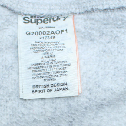 Womens UK Size S Superdry Grey Pullover Hoodie