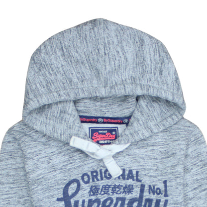 Womens UK Size S Superdry Grey Pullover Hoodie