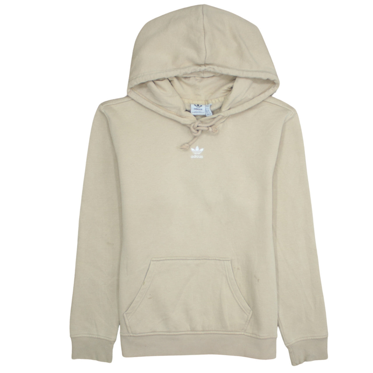 Womens UK Size 8 adidas Beige Pullover Hoodie