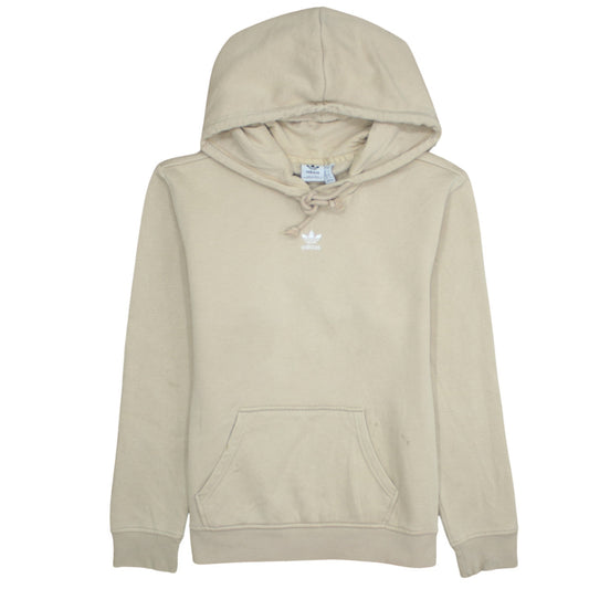 Womens UK Size 8 adidas Beige Pullover Hoodie