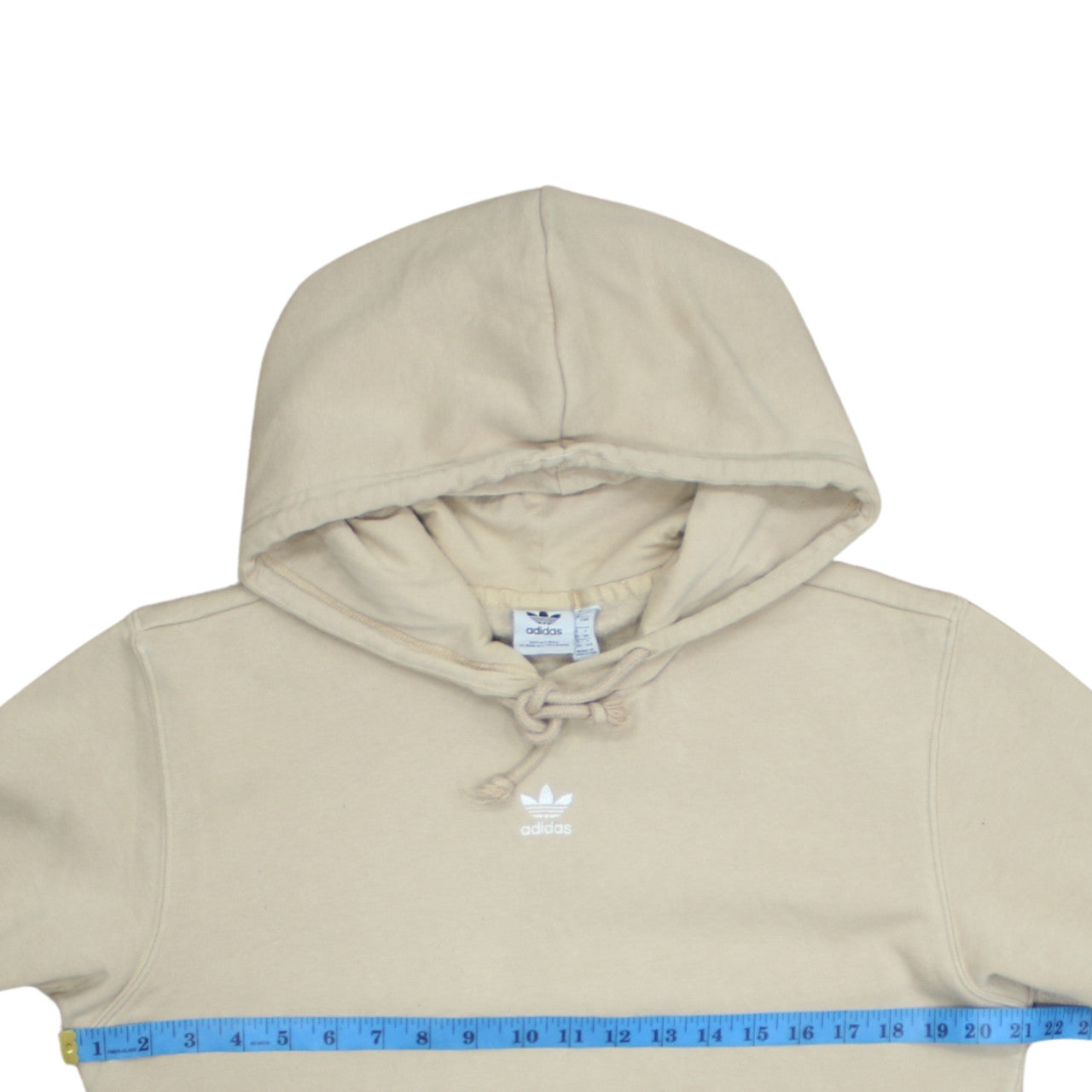 Womens UK Size 8 adidas Beige Pullover Hoodie