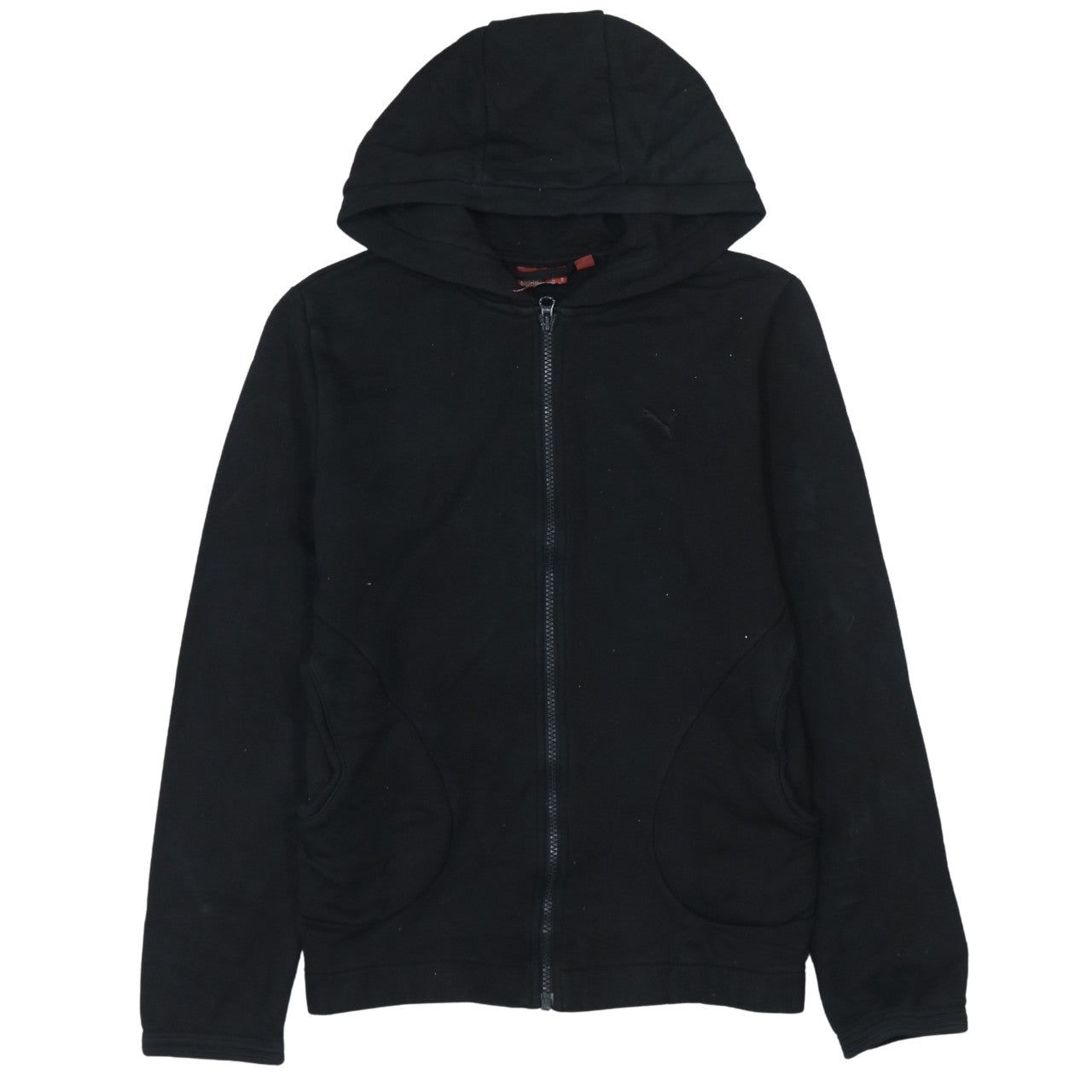 Womens UK Size 10 PUMA Black Full Zip Hoodie
