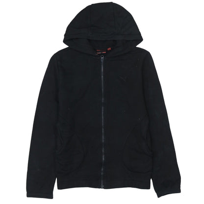 Womens UK Size 10 PUMA Black Full Zip Hoodie