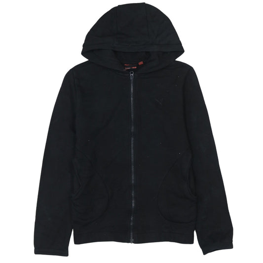 Womens UK Size 10 PUMA Black Full Zip Hoodie