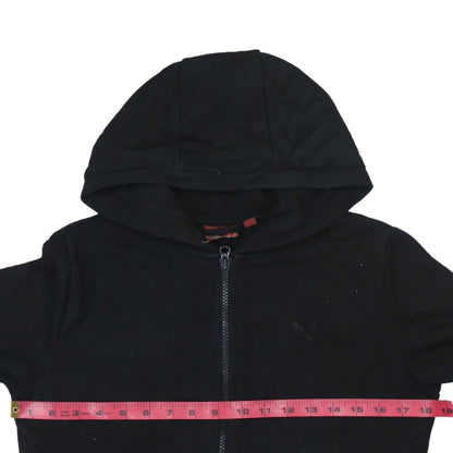 Womens UK Size 10 PUMA Black Full Zip Hoodie
