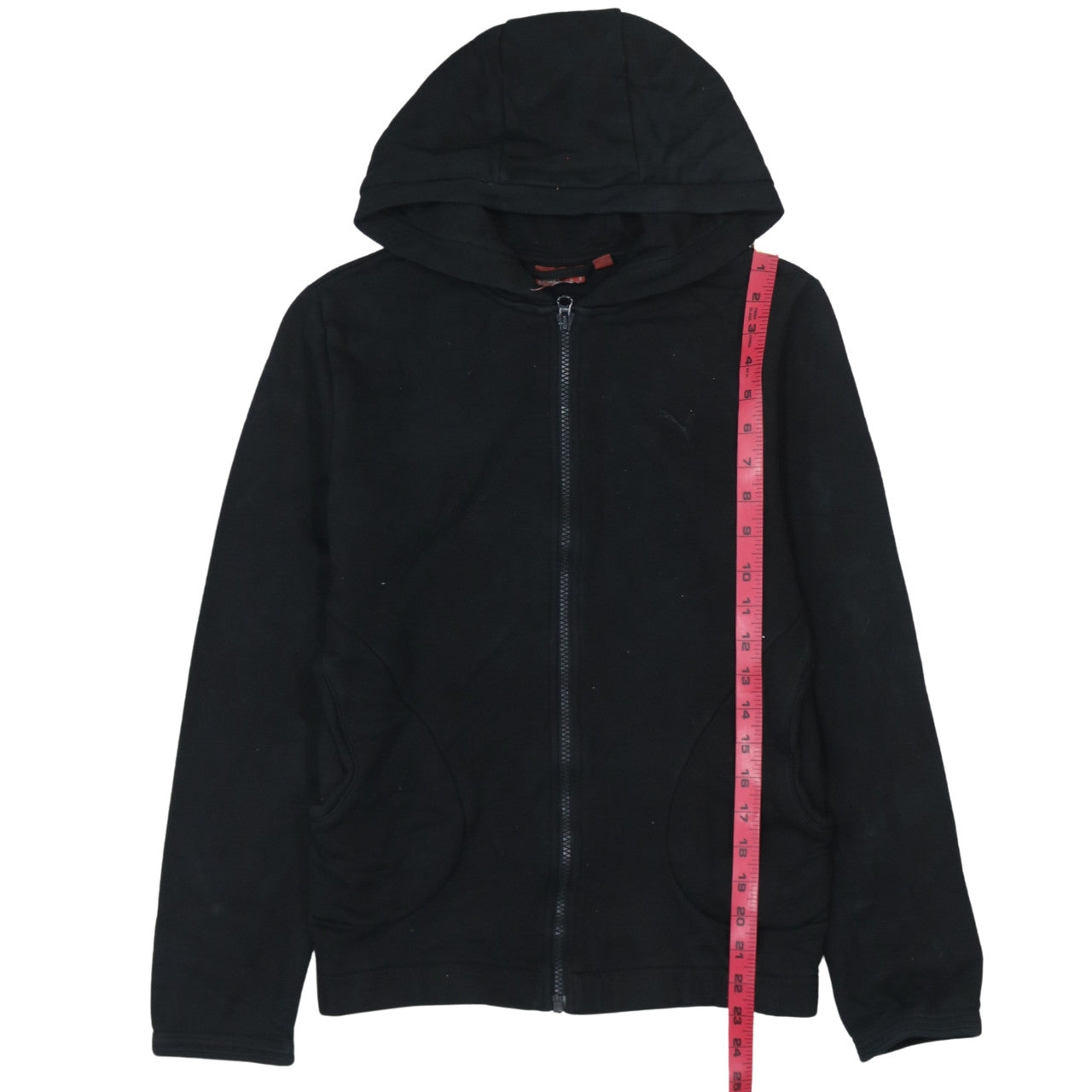Womens UK Size 10 PUMA Black Full Zip Hoodie
