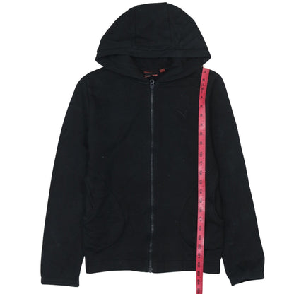 Womens UK Size 10 PUMA Black Full Zip Hoodie