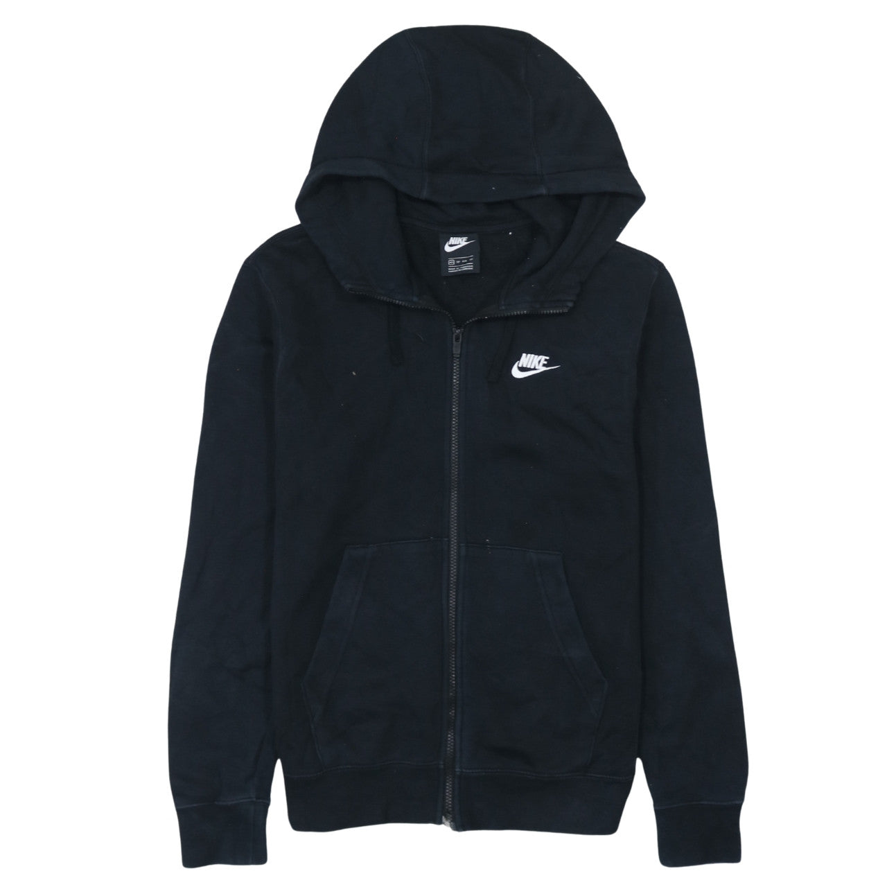 Mens UK Size XS Nike Black Full Zip Hoodie