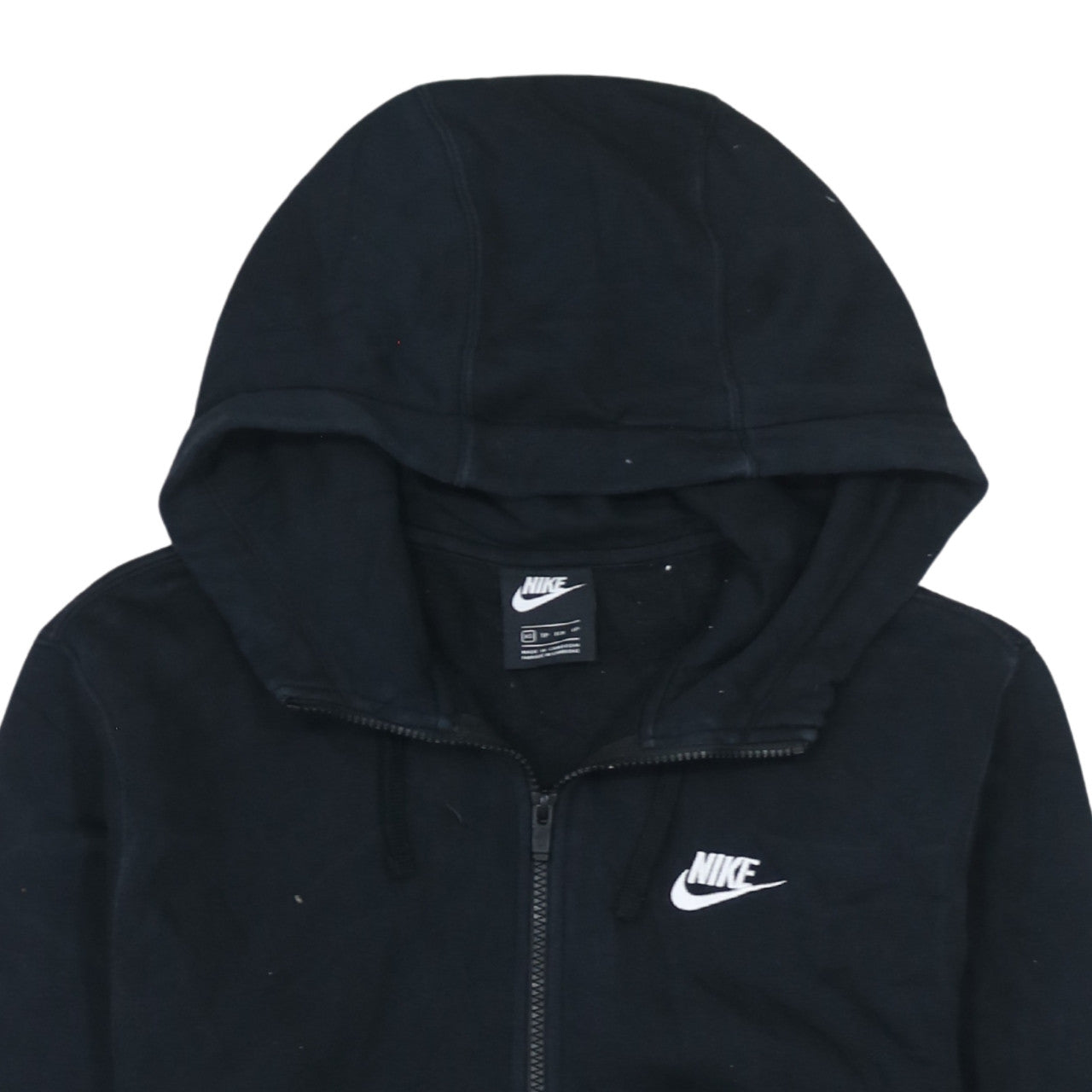 Mens UK Size XS Nike Black Full Zip Hoodie