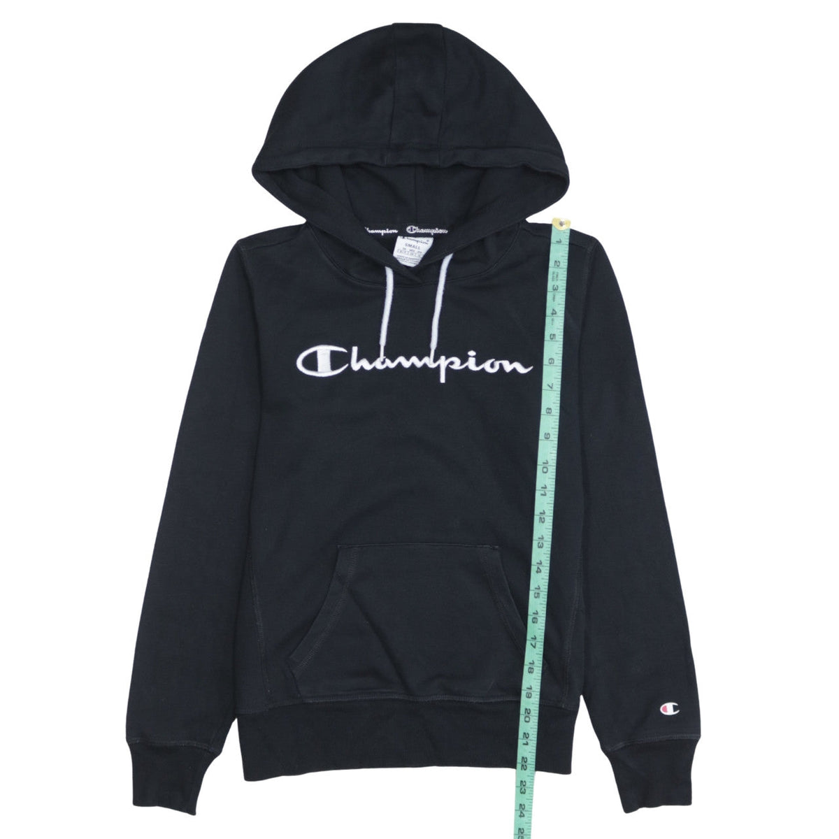Womens UK Size S Champion Black Pullover Hoodie