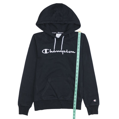 Womens UK Size S Champion Black Pullover Hoodie