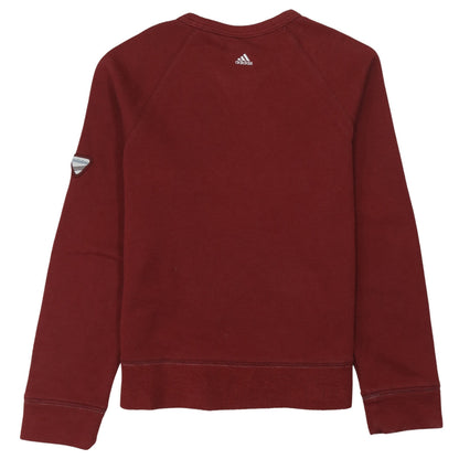 Womens UK Size 10 adidas Red Pullover Sweatshirt