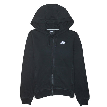 Womens UK Size S Nike Black Full Zip Hoodie
