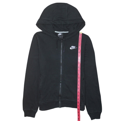 Womens UK Size S Nike Black Full Zip Hoodie