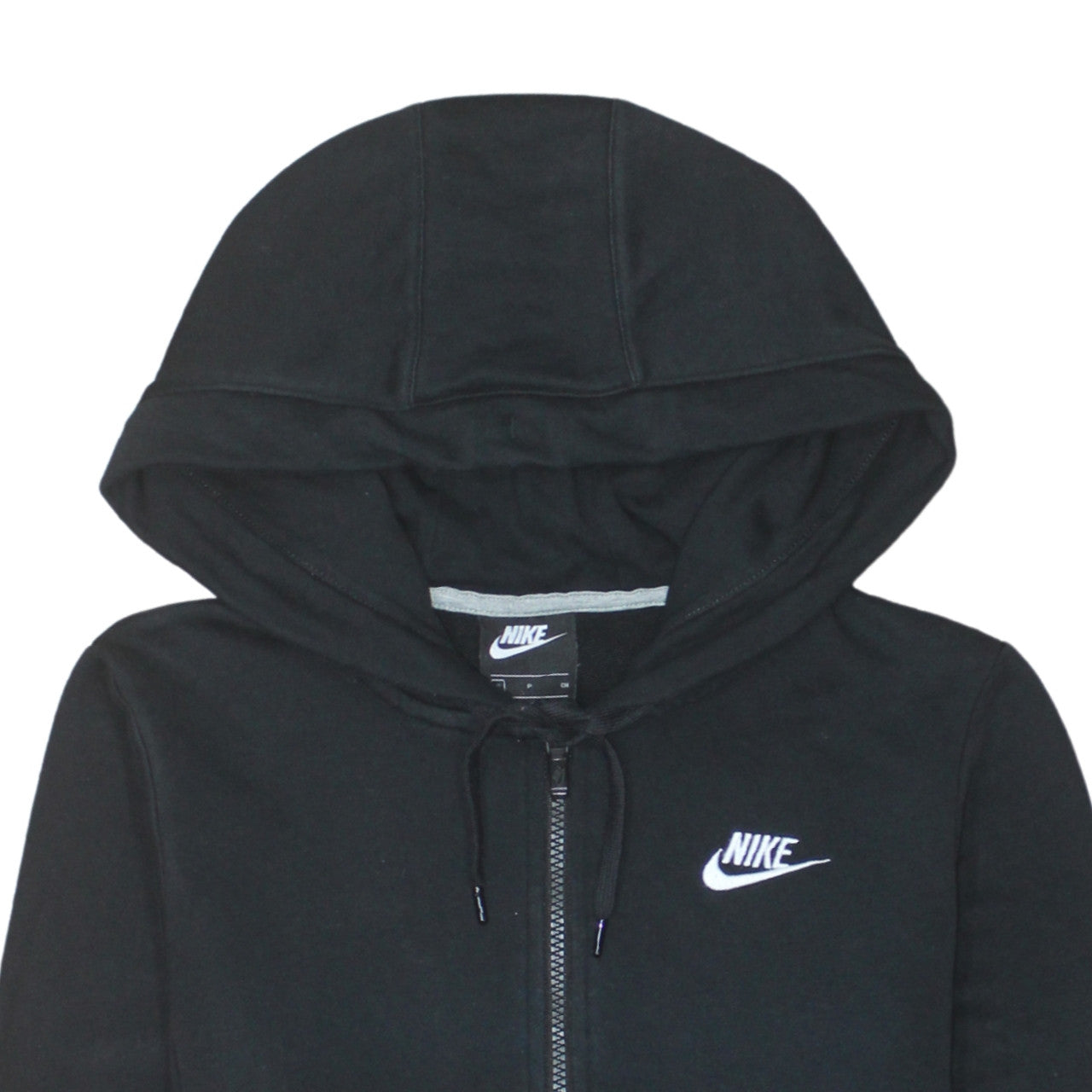 Womens UK Size S Nike Black Full Zip Hoodie
