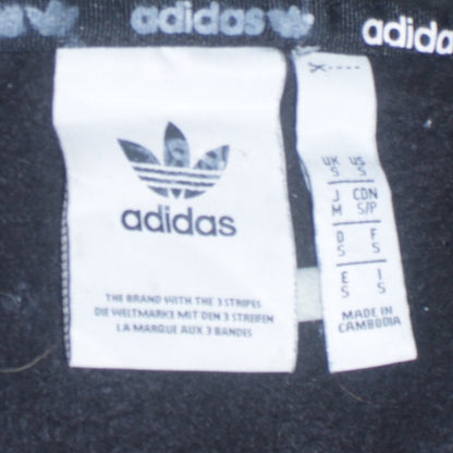 Mens UK Size S adidas Black 1/2 Zip Hoodie