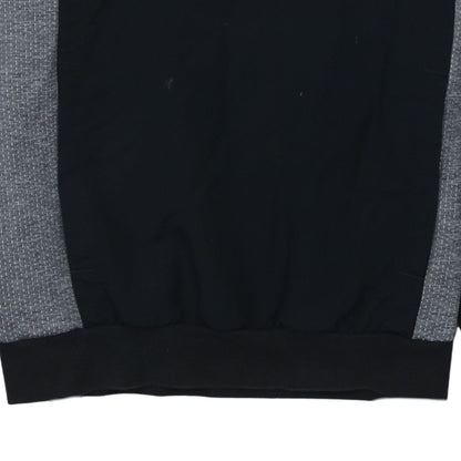 Mens UK Size S adidas Black 1/2 Zip Hoodie