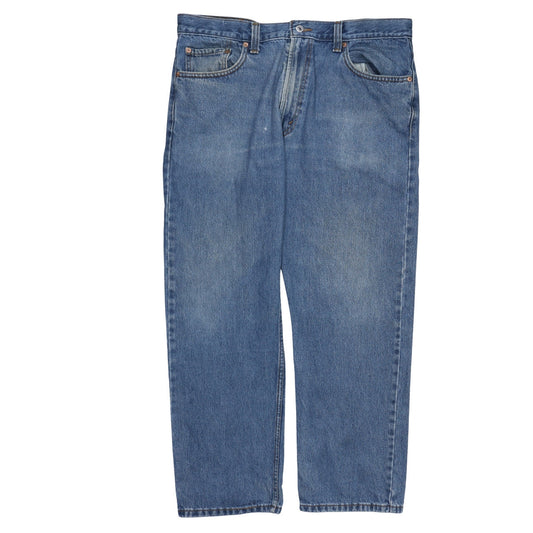 Mens UK Size L Levi's Regular Fit Straight Blue Jeans