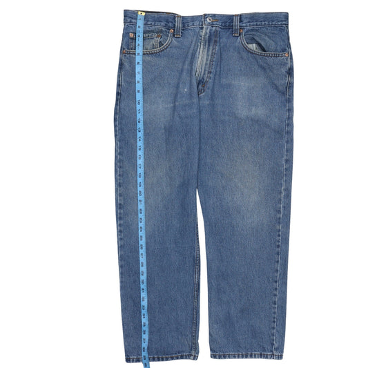 Mens UK Size L Levi's Regular Fit Straight Blue Jeans