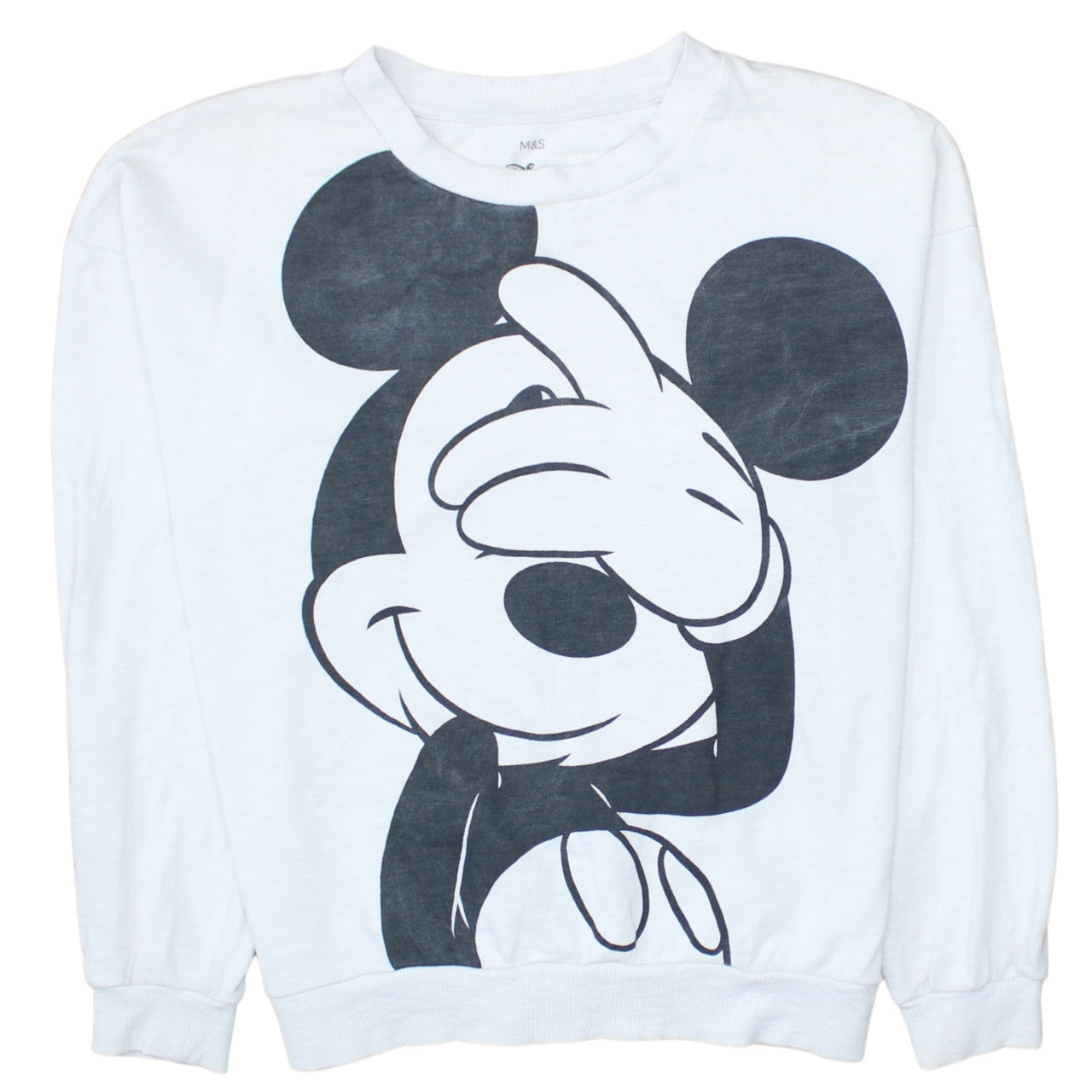 Womens UK Size 10 Marks and Spencer White Pullover Sweatshirt