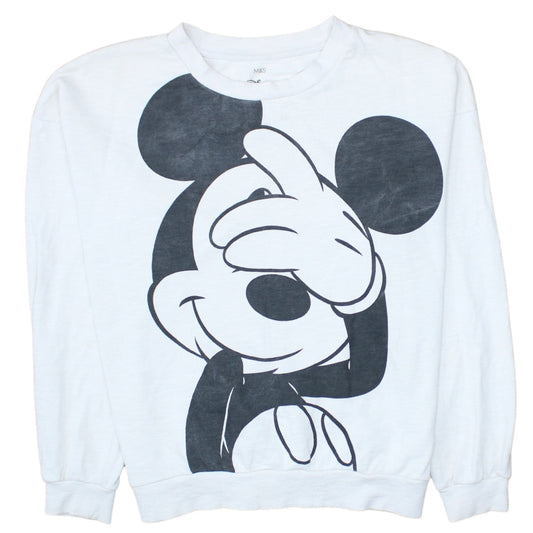 Womens UK Size 10 Marks and Spencer White Pullover Sweatshirt