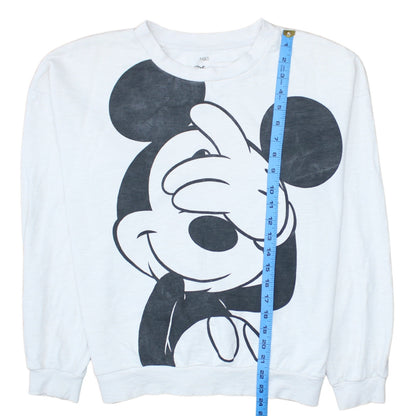 Womens UK Size 10 Marks and Spencer White Pullover Sweatshirt