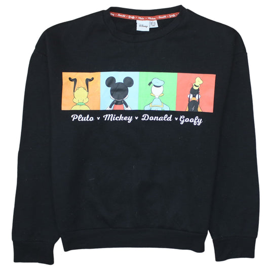 Womens UK Size S Disney Black Pullover Sweatshirt