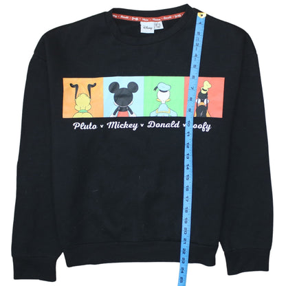 Womens UK Size S Disney Black Pullover Sweatshirt