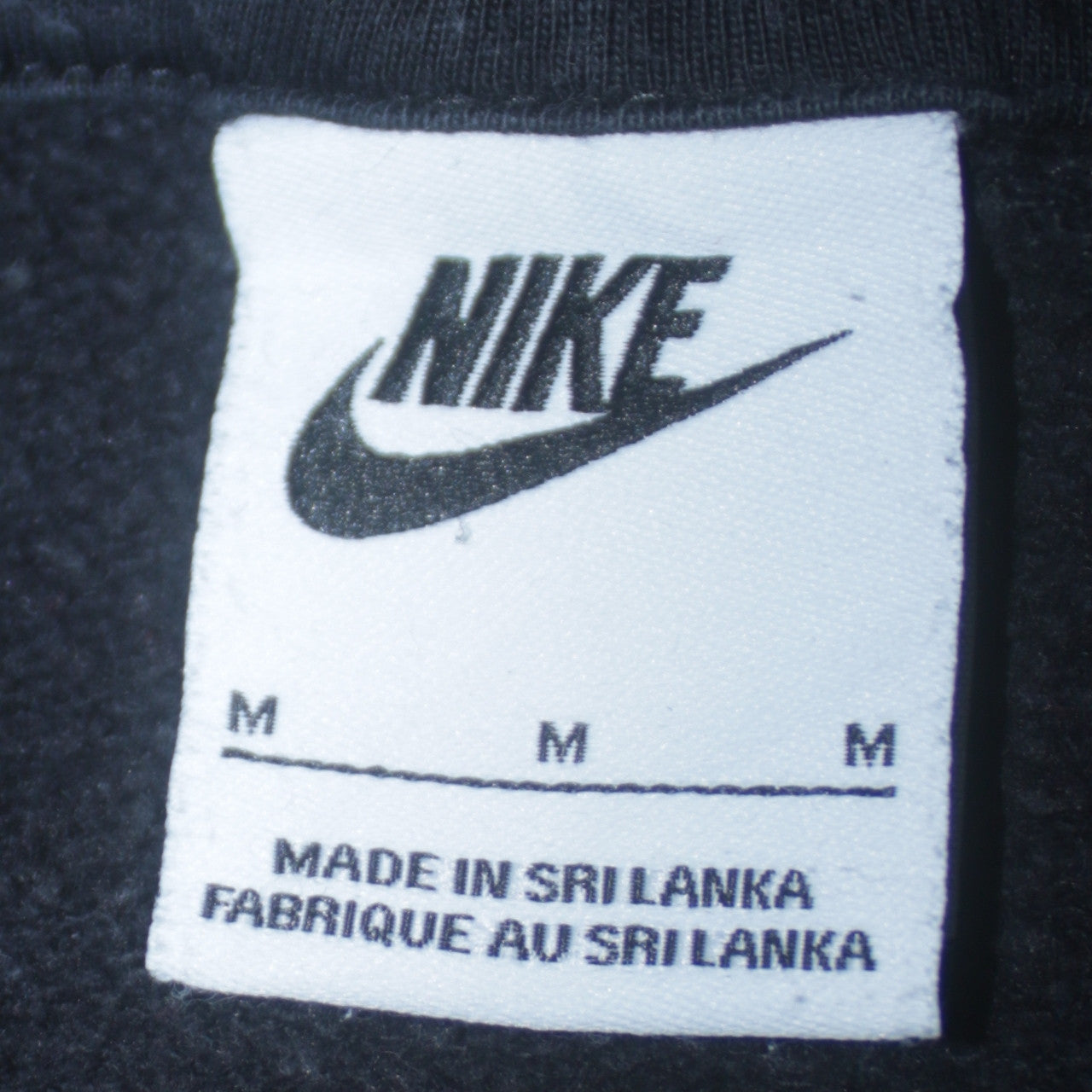 Mens UK Size M Nike Black Pullover Hoodie