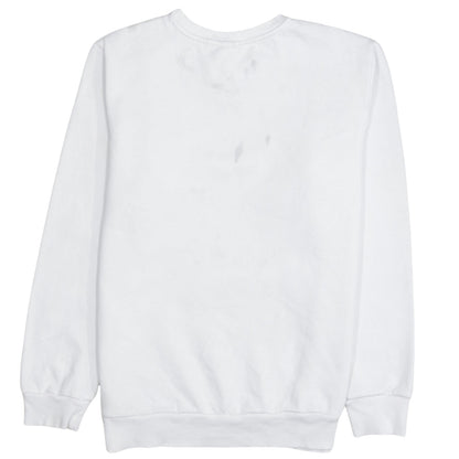 Adidas Boys White Crew Neck Sweatshirt 13-14 Years Camouflage Logo